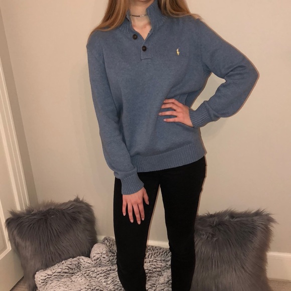 Polo Ralph Lauren Sweaters - Blue pullover polo sweater